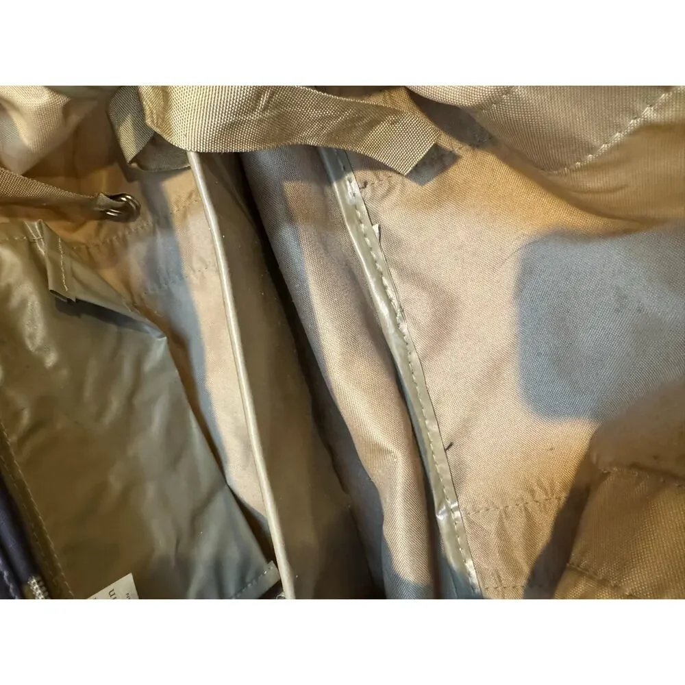 Vintage Y2K Pierre Cardin Nylon Travel Weekender Bag Brown Tan